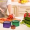 Hastings Home Portion Control Containers, 7-piece Color Food Storage Set for Meal Prep, Microwave/Freezer Safe 769639HGO - alternate 2